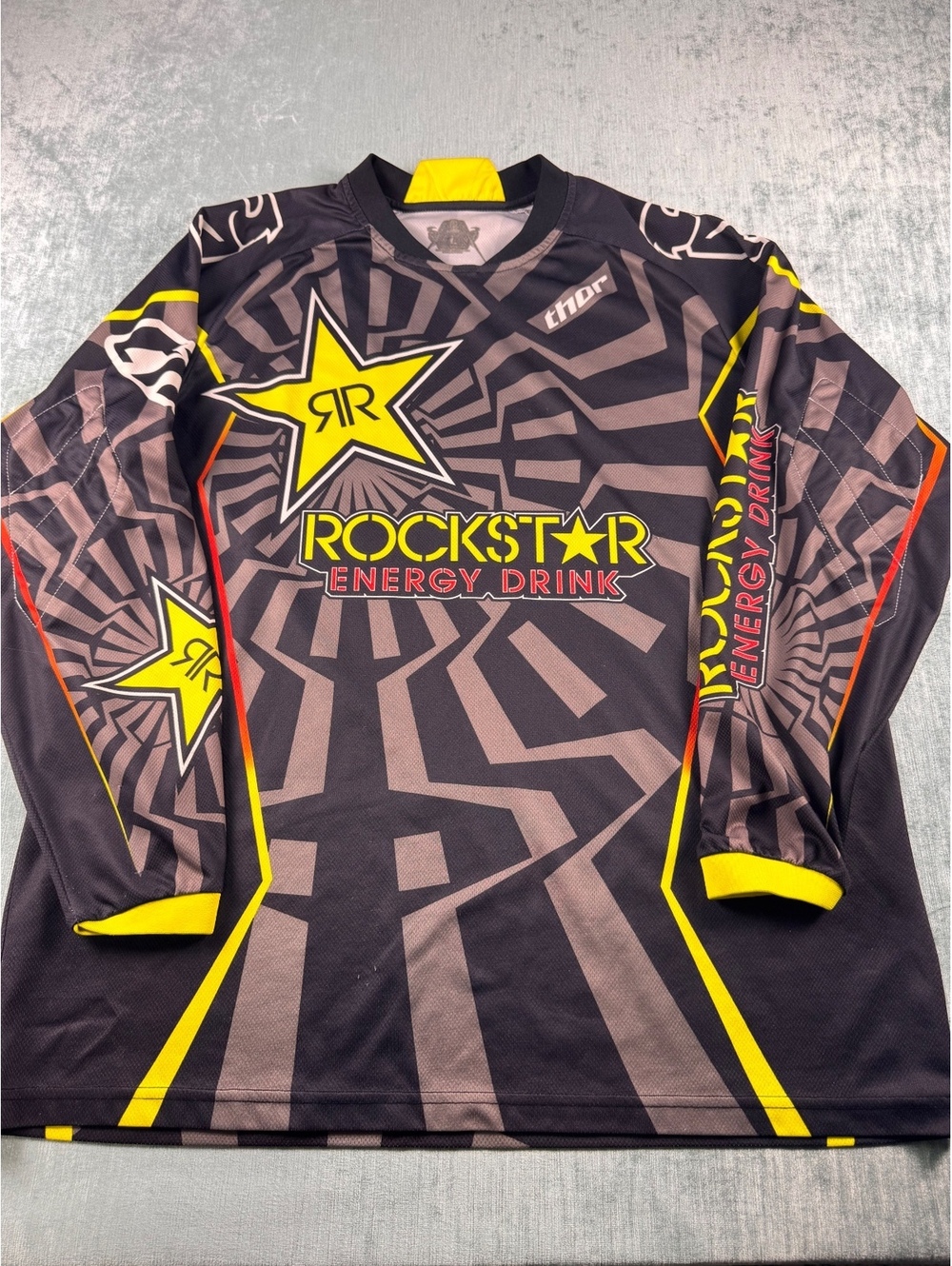 Thor Rockstar Energy motocross Large jersey Y2K racing